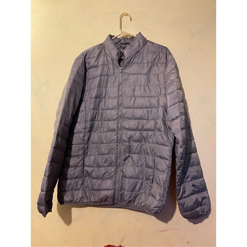 Jackson Hole Gray Outerwear Packable Puffer Jacket XL Full Zip